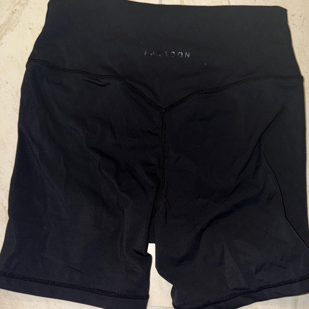 PARAGON Black Athletic Shorts with Subtle Logo - Picture 2 of 5